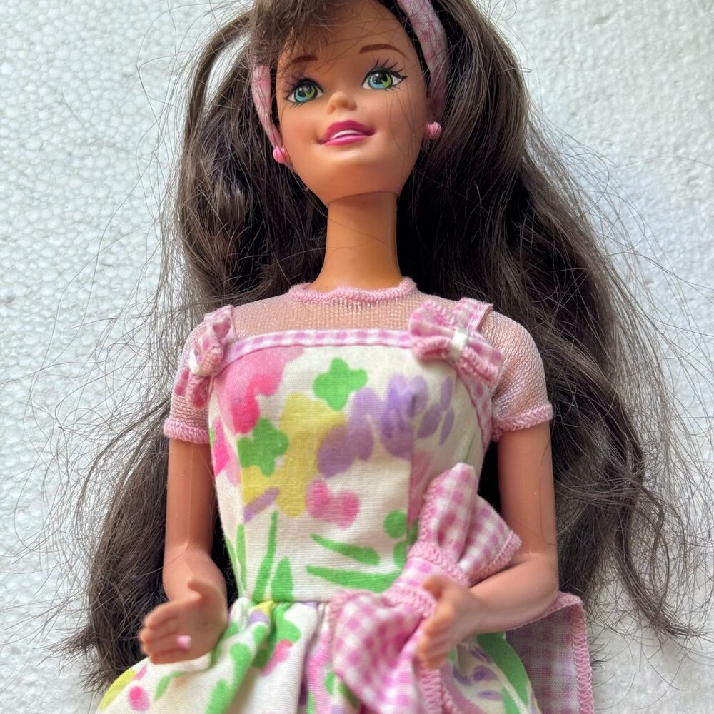 Two Vintage Avon Spring Petals Mattel Barbie Dolls